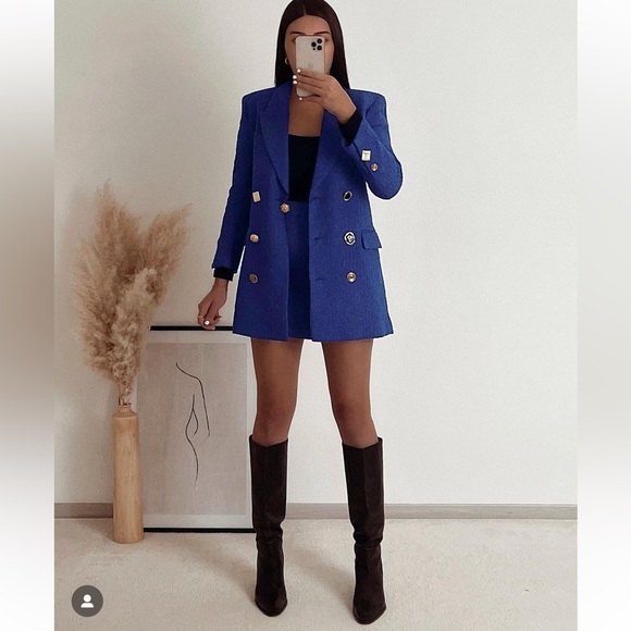 ZARA TEXTURED BLAZER - Picture 3 of 16